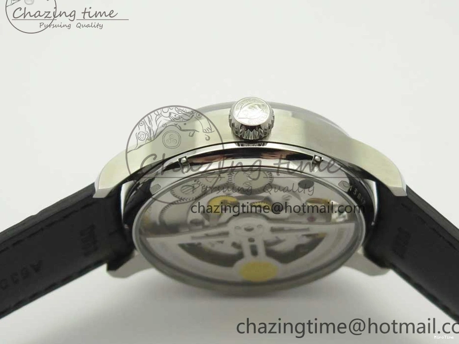 MIROTIME 0809 Portuguese Tourbillon IW5046 SS ZF Best Edition Gray Dial on Black Leather Strap SunProtective 7147